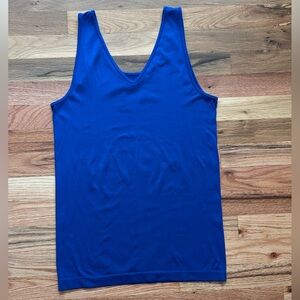 Blue Sleeveless Tank Top